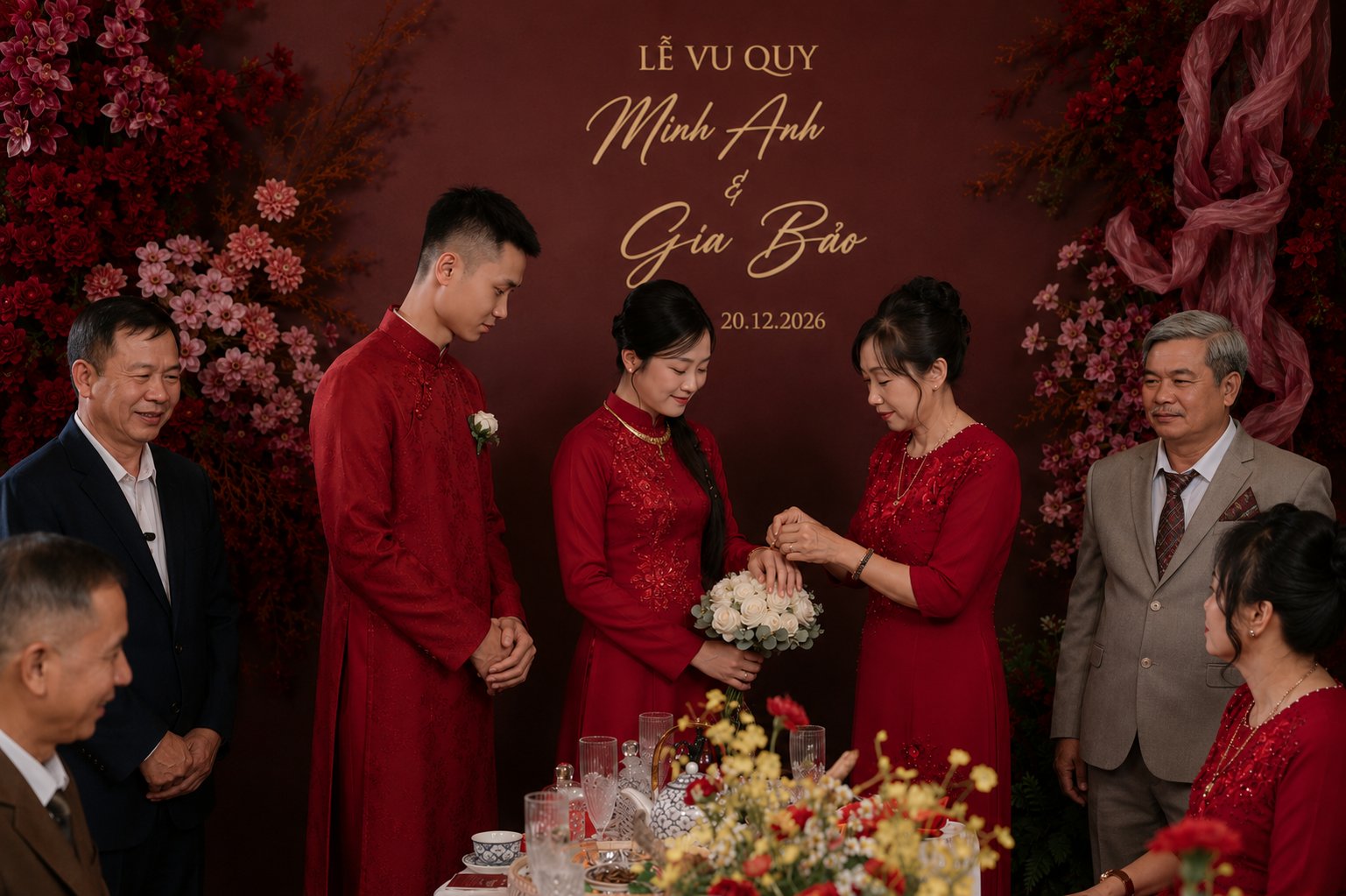 Khoảnh khắc lễ cưới