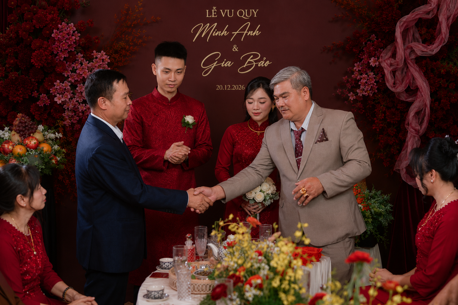 Khoảnh khắc lễ thành hôn